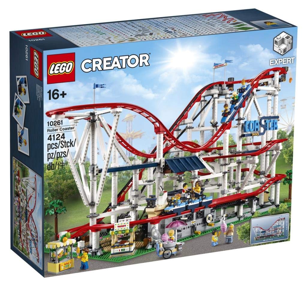LEGO Creator Expert Roller Coaster rails detail for authentic track design.