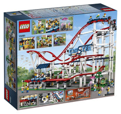 LEGO Creator Expert Roller Coaster two-trains setup for dynamic play.