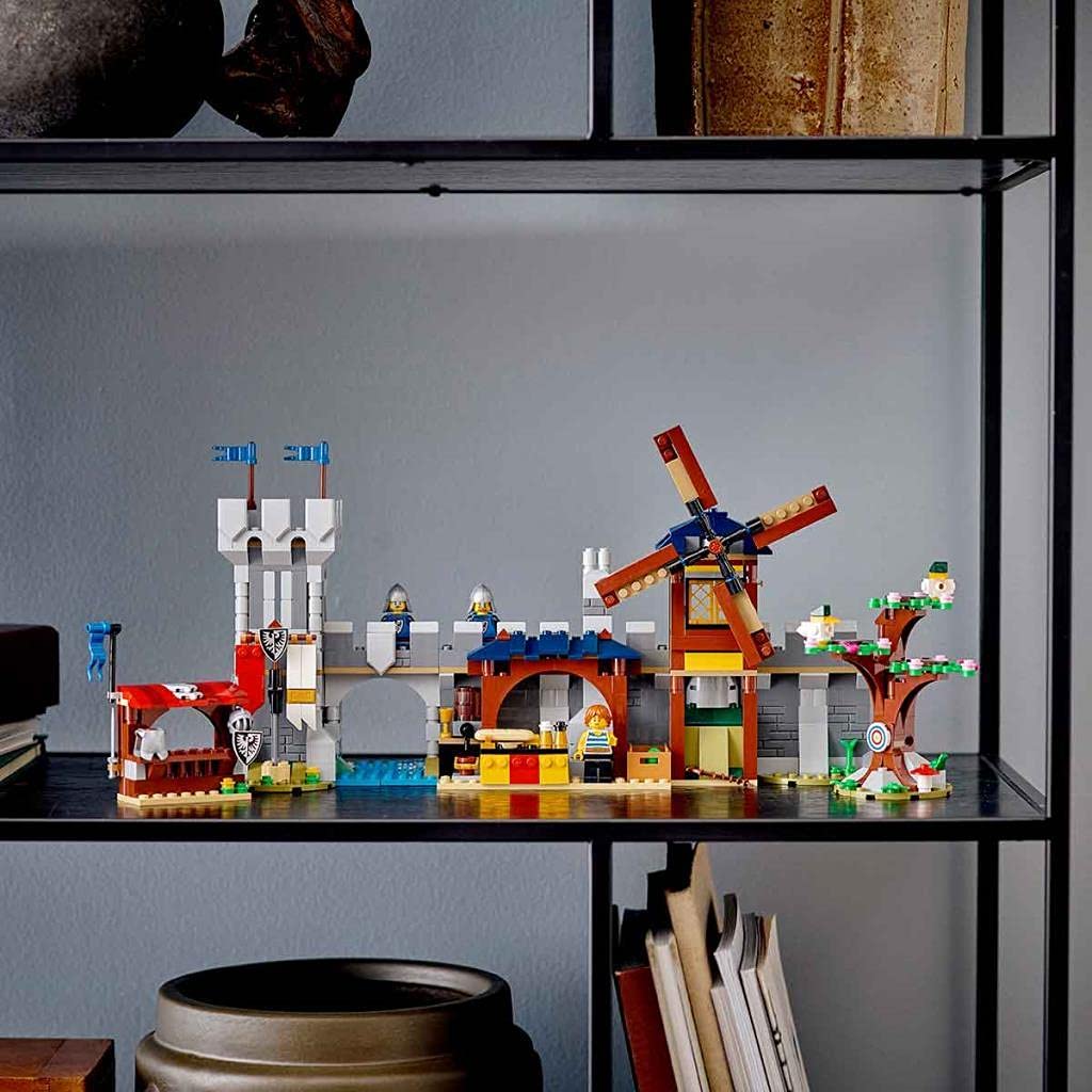 LEGO Creator Medieval Castle 31120 drawbridge image shows action-ready setup for storytelling