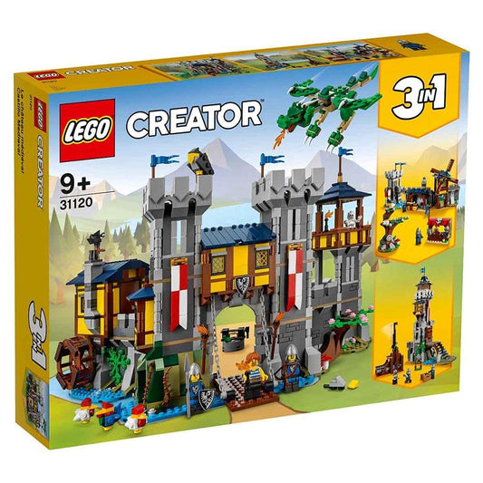 LEGO Creator Medieval Castle 31120 front view offers versatile play and display