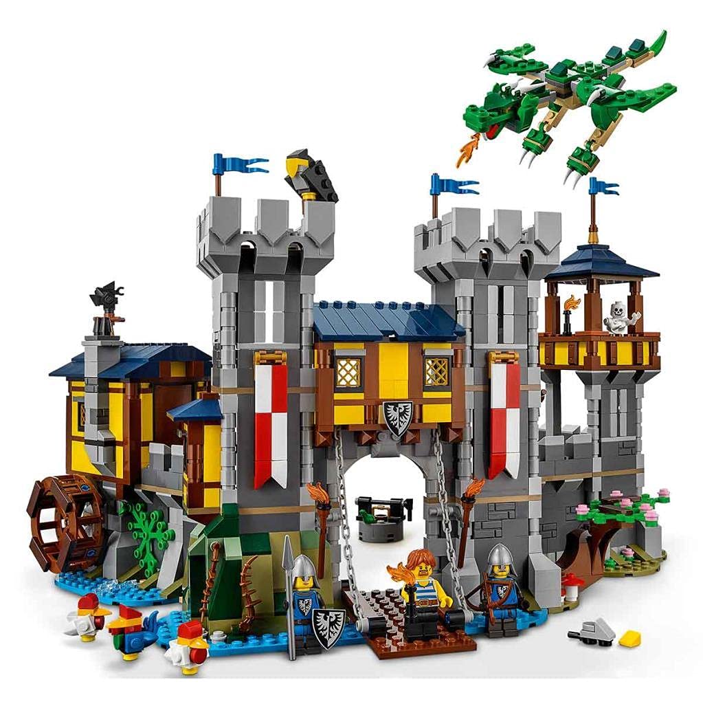 LEGO Creator Medieval Castle 31120 wall detail conveys sturdy construction for epic scenes