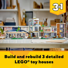 LEGO Creator Modern House kitchen and living area invites everyday pretend play