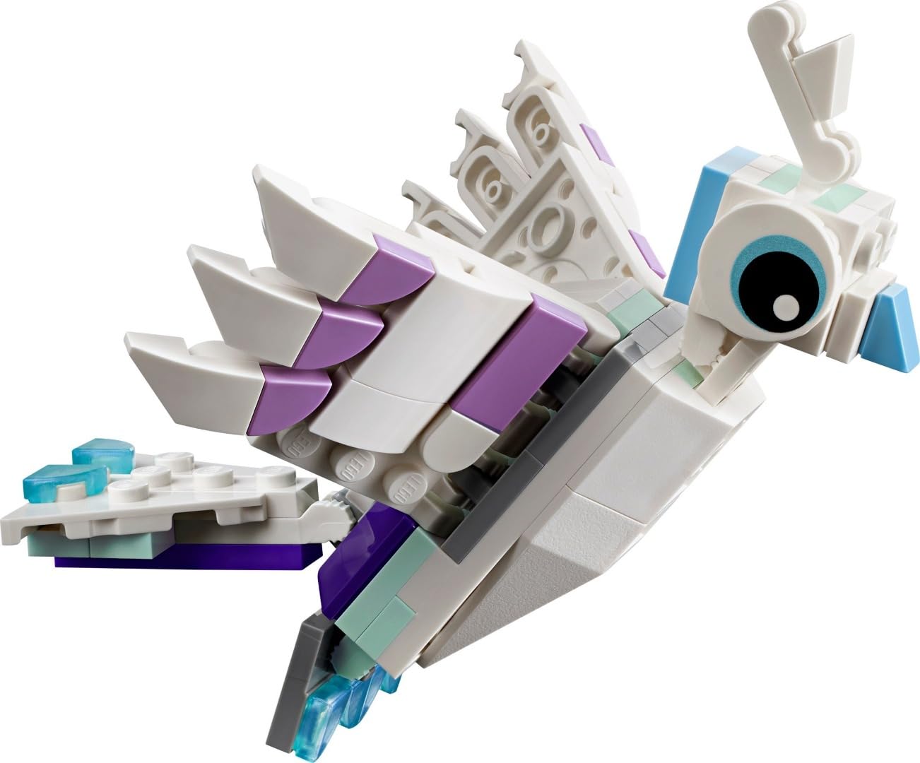LEGO Creator Mythical Pegasus display on pedestal elevates any LEGO shelf
