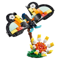 LEGO Creator Wild Animals Eucalyptus tree model creates tropical scene