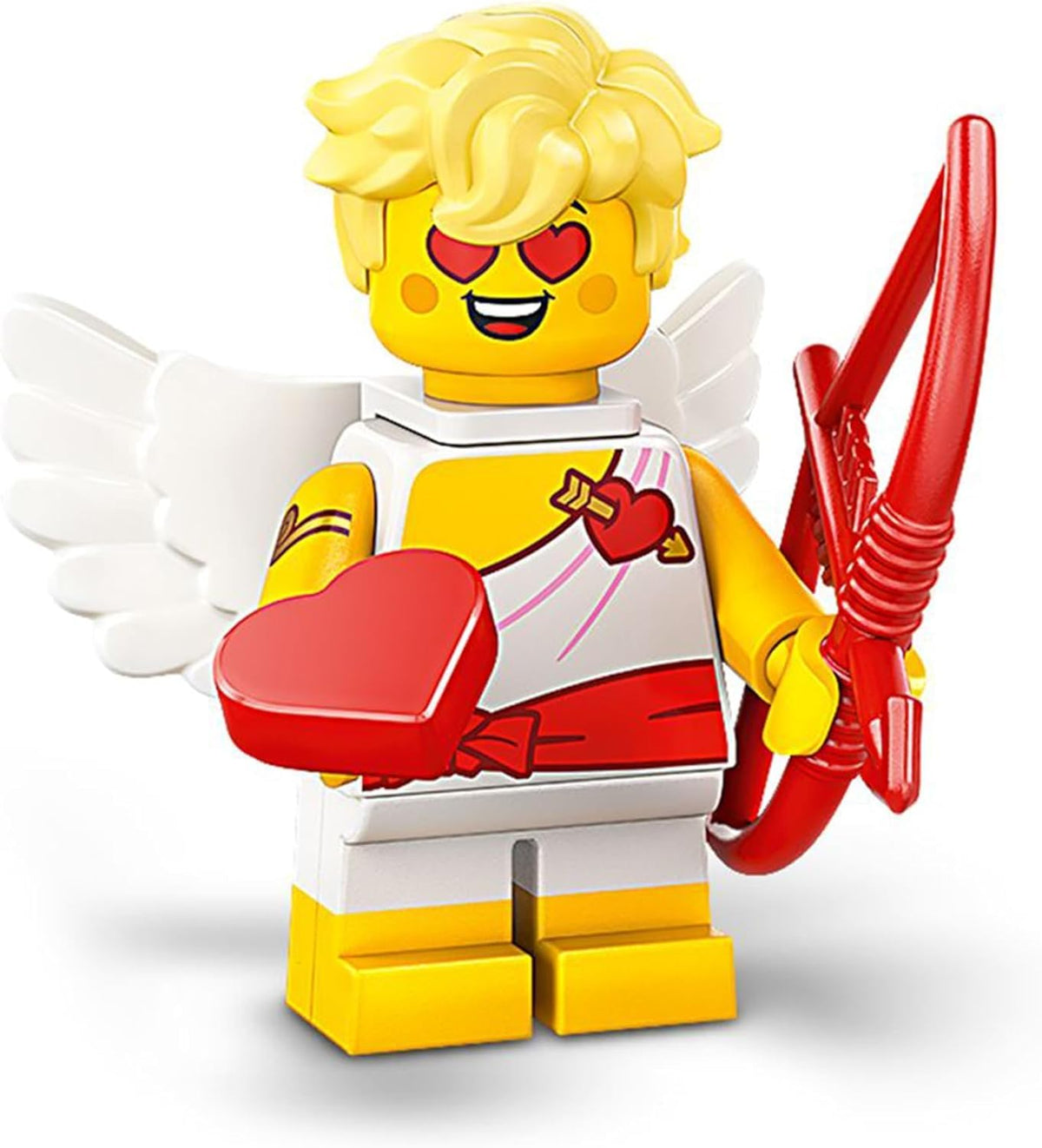 LEGO Cupid minifigure 71048 front view, ideal for imaginative play and display in collections