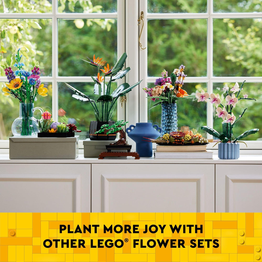 LEGO Daffodils bouquet with other LEGO flowers for a larger bouquet