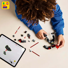 LEGO Darth Maul Mech display stand emphasizes collection-worthy presentation