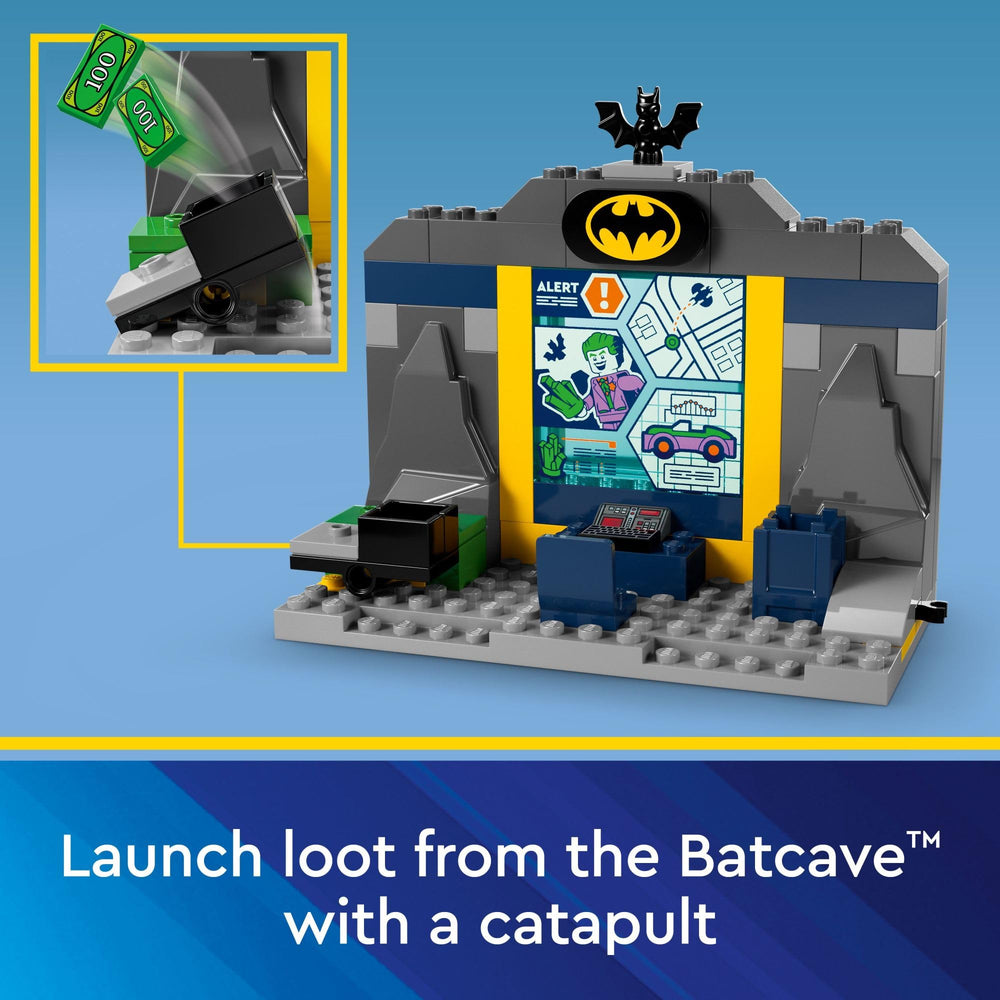 LEGO DC Batman glow-in-the-dark spider in jail cell for dramatic nighttime play