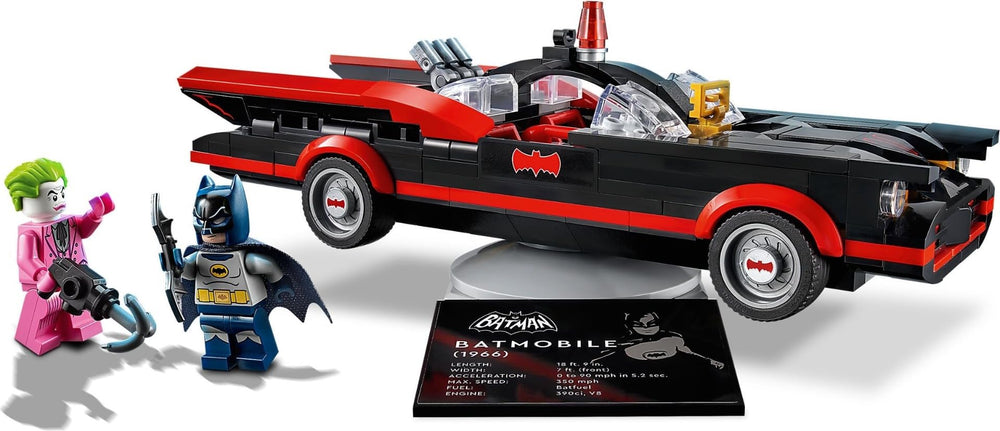 LEGO Batman Batmobile 76188 wheels and chassis showcase sturdy construction.