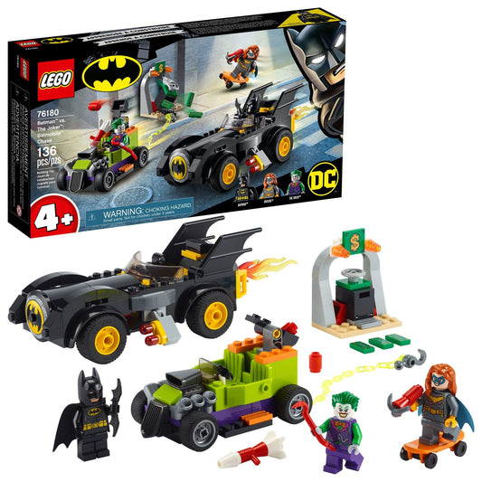LEGO DC Batman Batmobile Chase front view for imaginative play