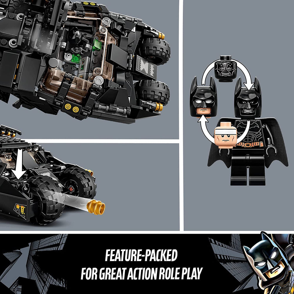 LEGO DC Batman Batmobile Tumbler display ready for kid rooms