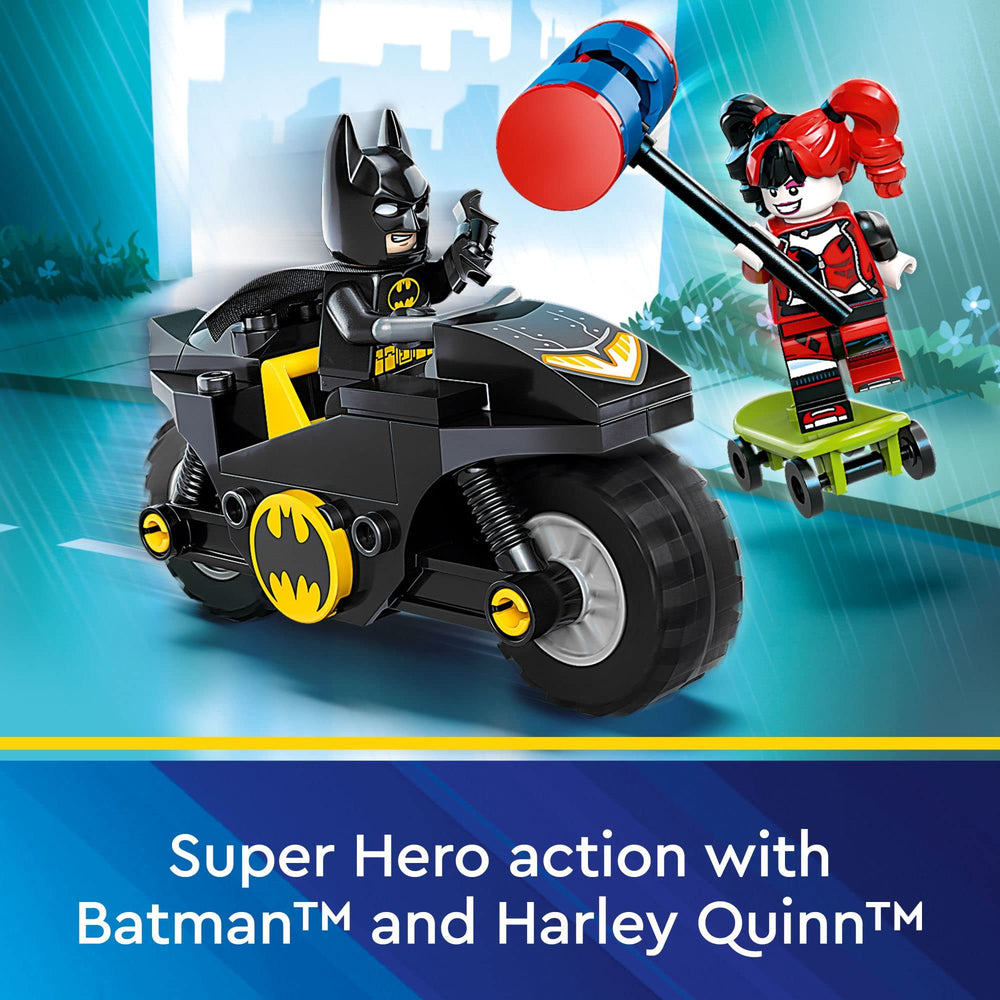 LEGO DC Batman vs Harley Quinn Harley Quinn figure image: playful villain ready for stories.