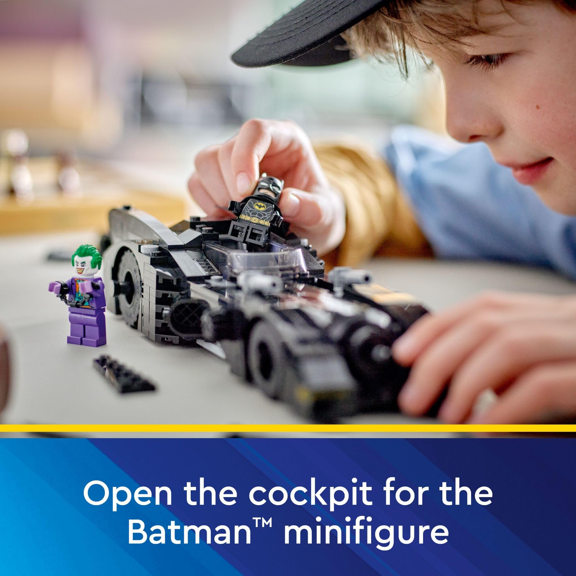 LEGO DC Batmobile blaster action highlights play ready features