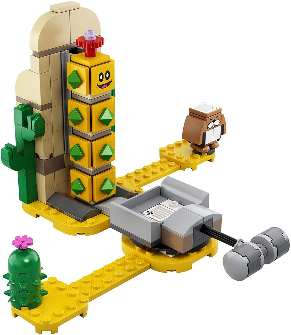 LEGO Desert Pokey expansion Monty Mole figure in play