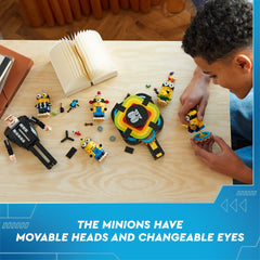 LEGO Despicable Me 4 Beedoo Minion with megaphone—audience-ready pretend play.