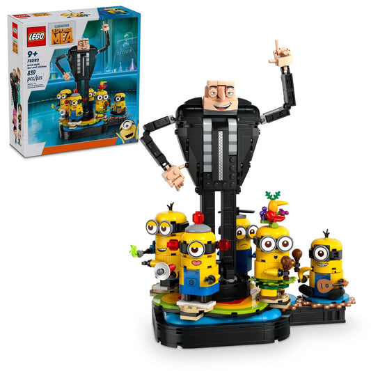 LEGO Despicable Me 4 Gru figure—poseable for imaginative play and display.