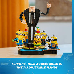 LEGO Despicable Me 4 Mel Minion with ukulele—musical pretend play.