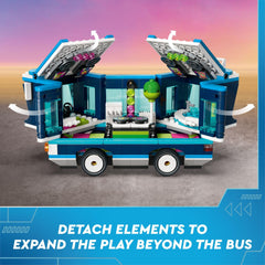 LEGO Despicable Me 4 Minions Music Party Bus dance floor scene inspires creative play.