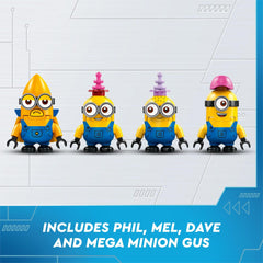 LEGO Despicable Me 4 Minions Music Party Bus minion figures encourage role-play.