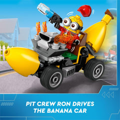 LEGO Despicable Me 4 Tim with rotor blades and remote control for adventures.