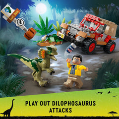 LEGO Dinosaur footprint decoration enhances the jungle diorama.