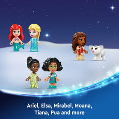 Game board reveal supports family play with LEGO Disney Advent Calendar 2024.