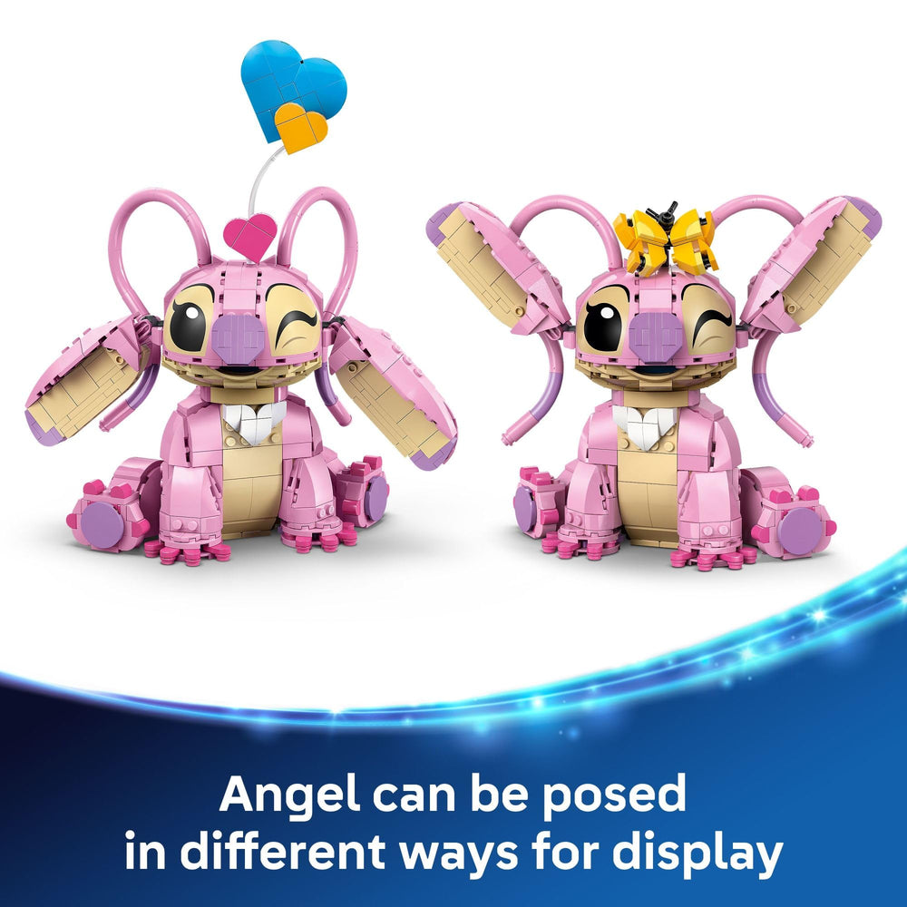 Floating hearts add whimsy to Angel's pose during pretend play sessions
