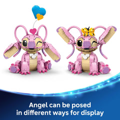 Floating hearts add whimsy to Angel's pose during pretend play sessions