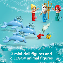 LEGO Disney Ariel Underwater Palace Ariel mini-doll supports character play