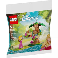 LEGO Disney Aurora's Forest Playground tree with wheel and trays fuels imaginative play.