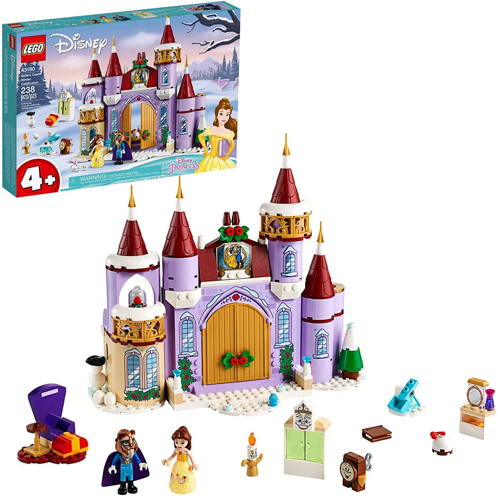 LEGO Disney Belle's Castle Winter Celebration Belle and Beast minidolls for role-play
