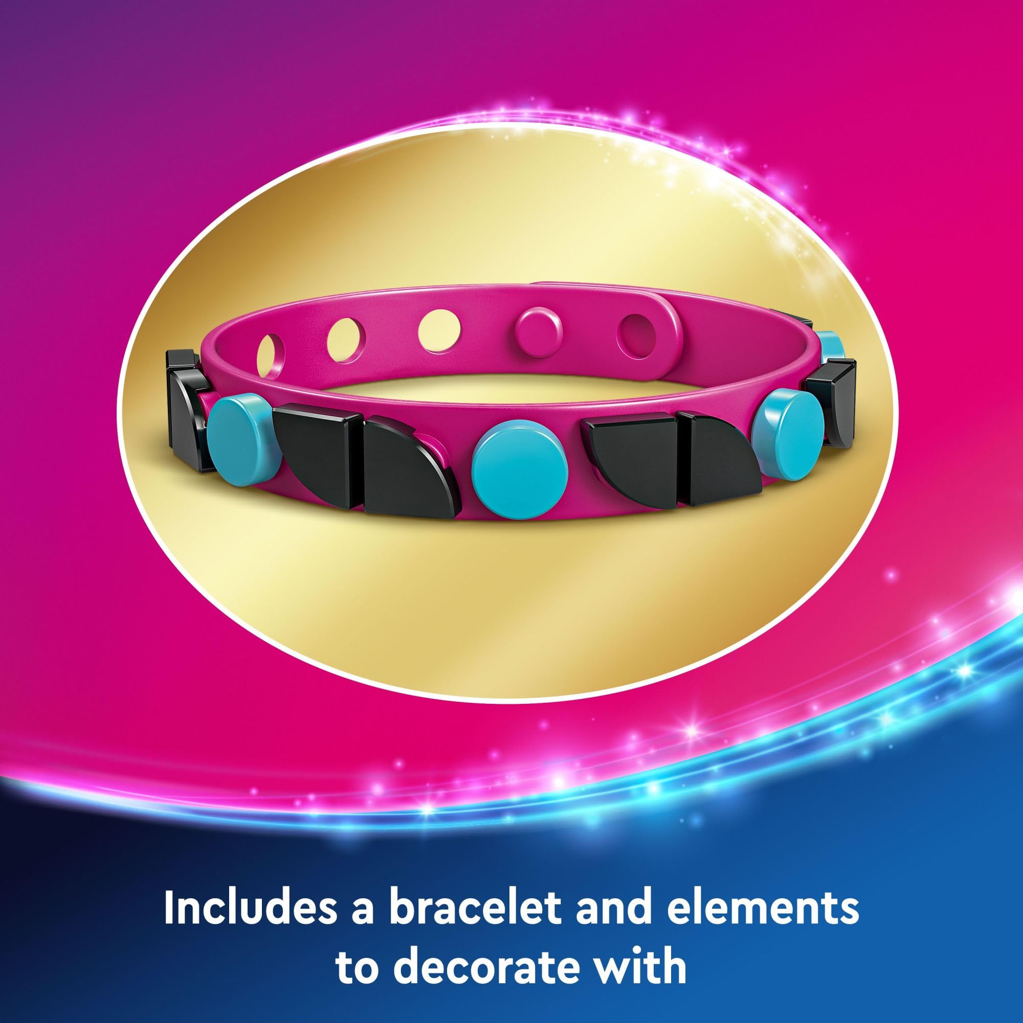 LEGO Disney bracelet decorating elements inspire personalized accessory-making fun.