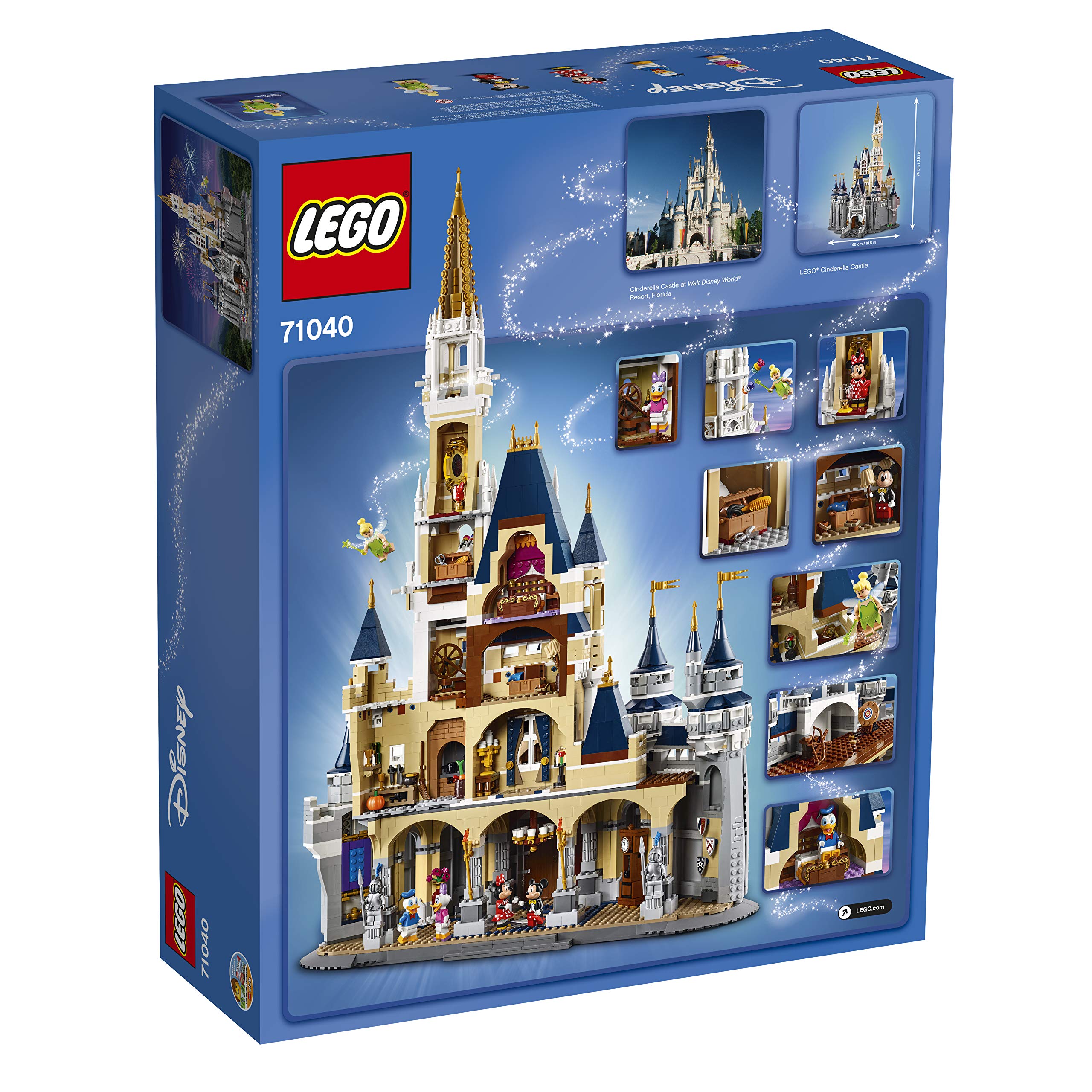 LEGO Disney Castle fireworks function adds magical display during play