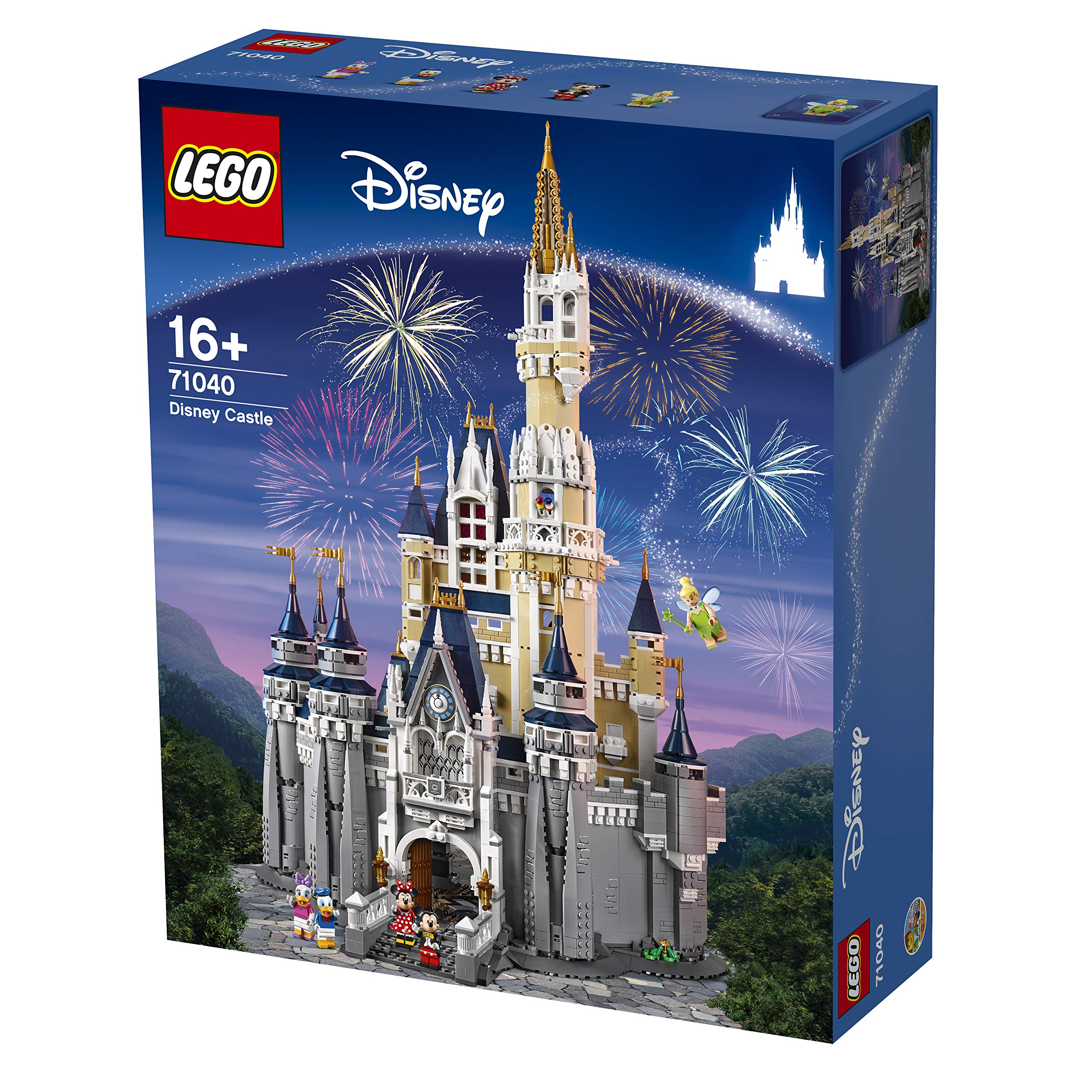 LEGO Disney Castle front facade with arches for display and storytelling