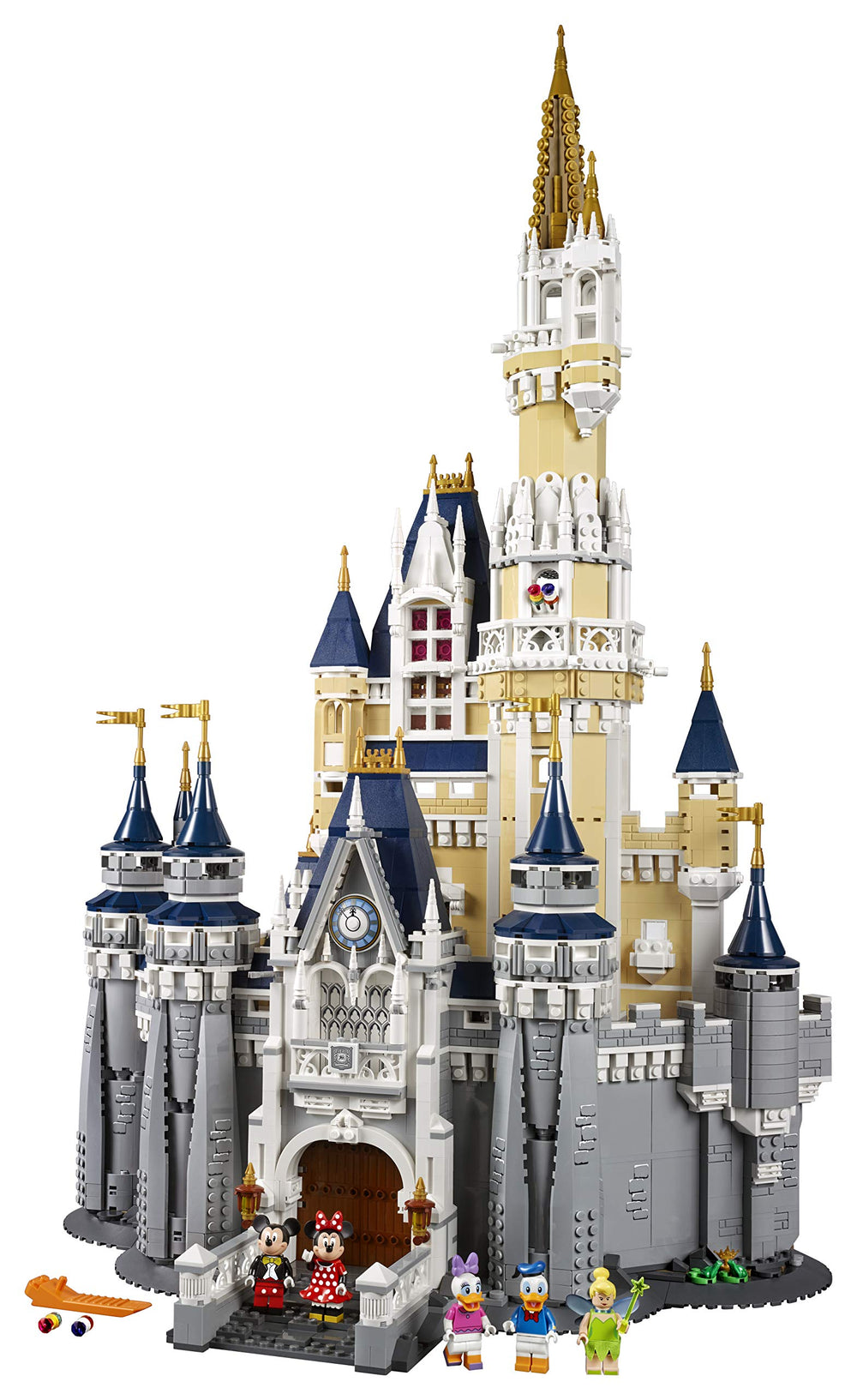 LEGO Disney Castle interior hall with chandelier invites immersive storytelling and roleplay