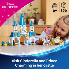 LEGO Disney Cinderella carriage side view, inviting imaginative journeys