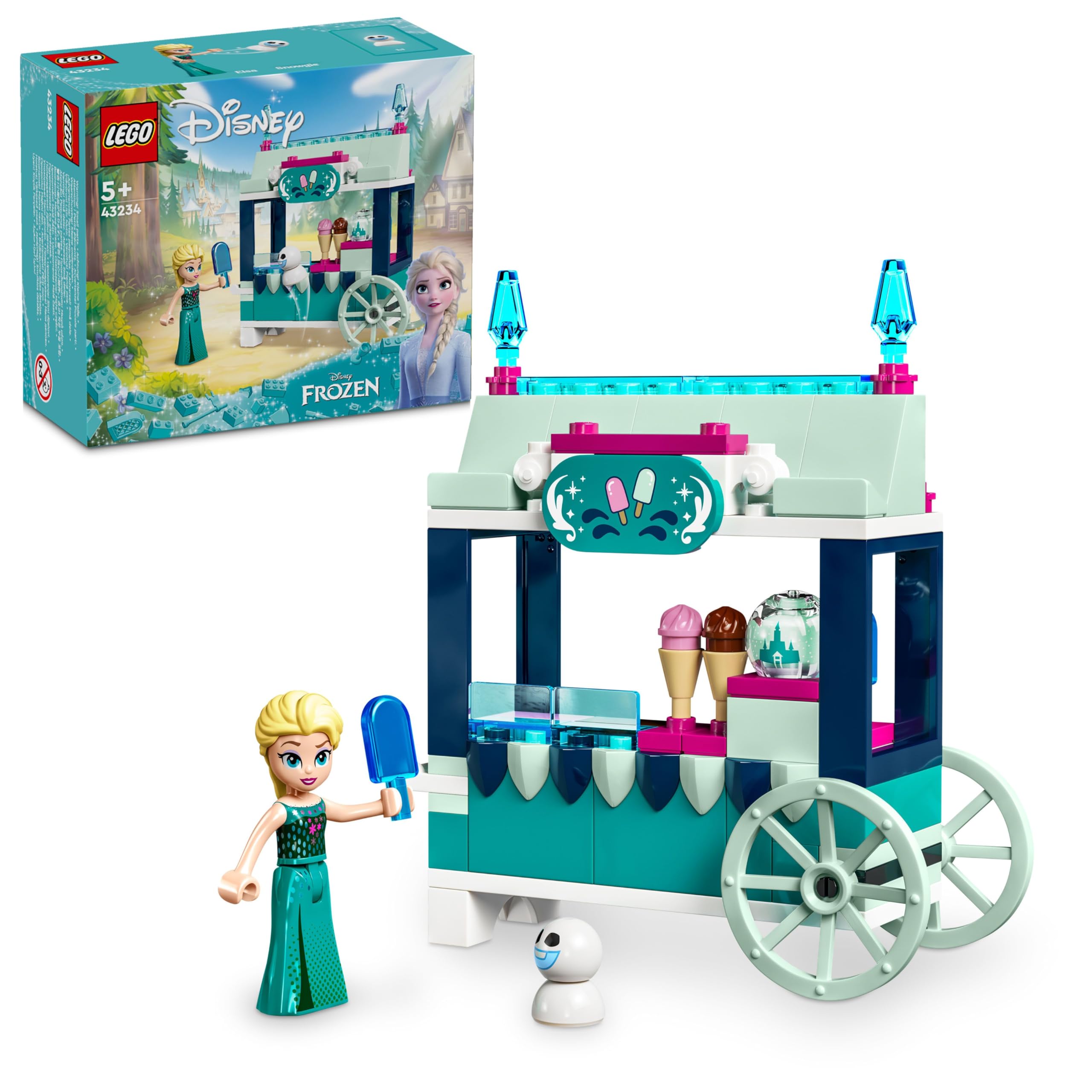 LEGO Disney Elsa's ice cream stand exterior view sparks imaginative play