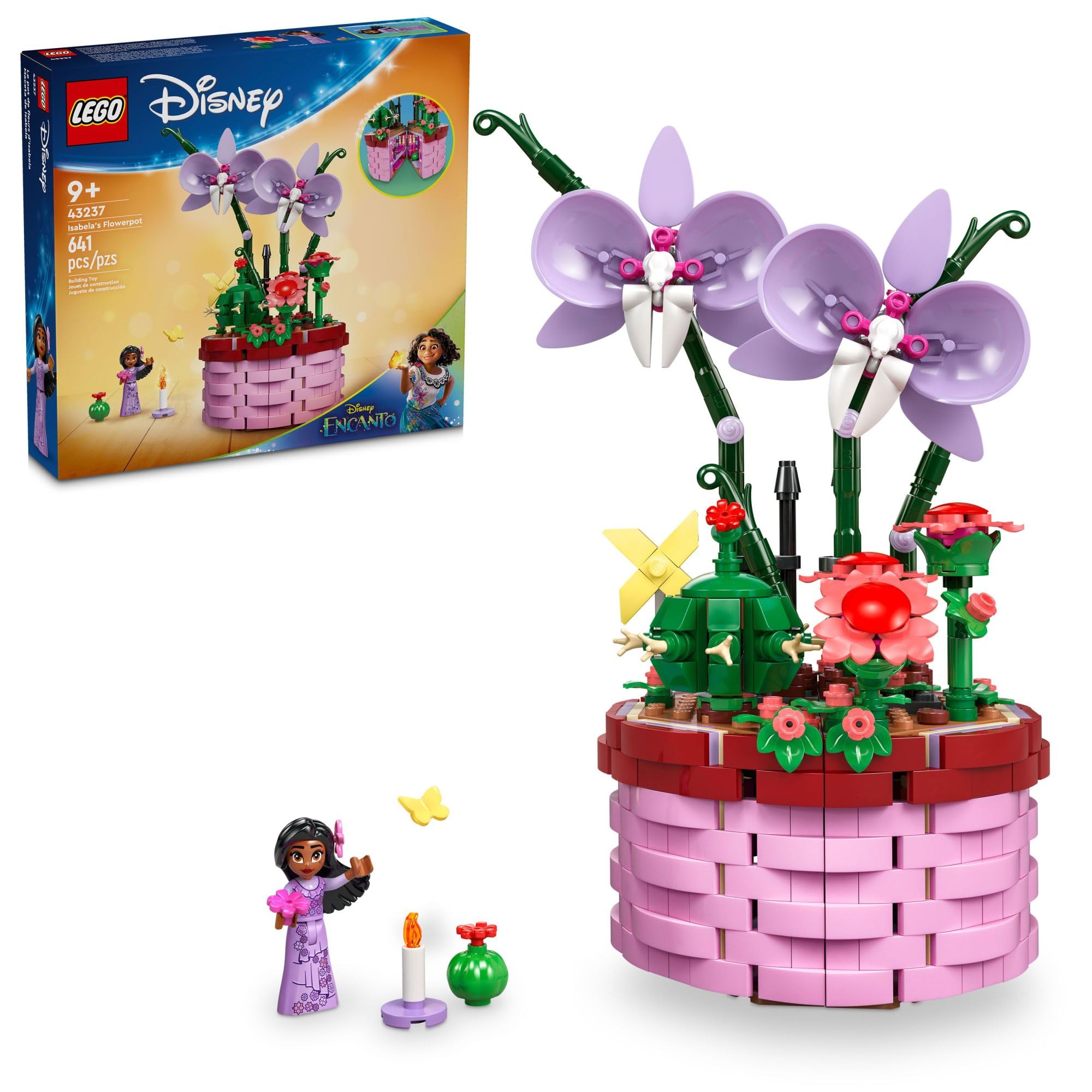 LEGO Disney Encanto Isabela Flowerpot opening basket for imaginative play.