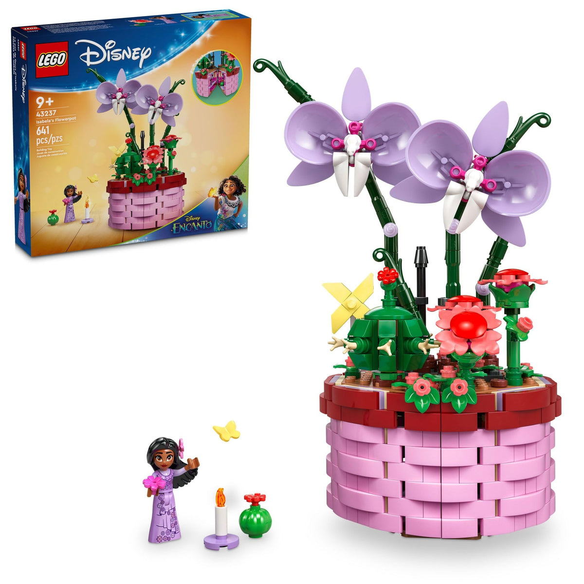 LEGO Disney Encanto Isabela Flowerpot opening basket for imaginative play.