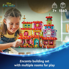 LEGO Disney Encanto Madrigal House interior layout shows eight rooms for creative scenes.