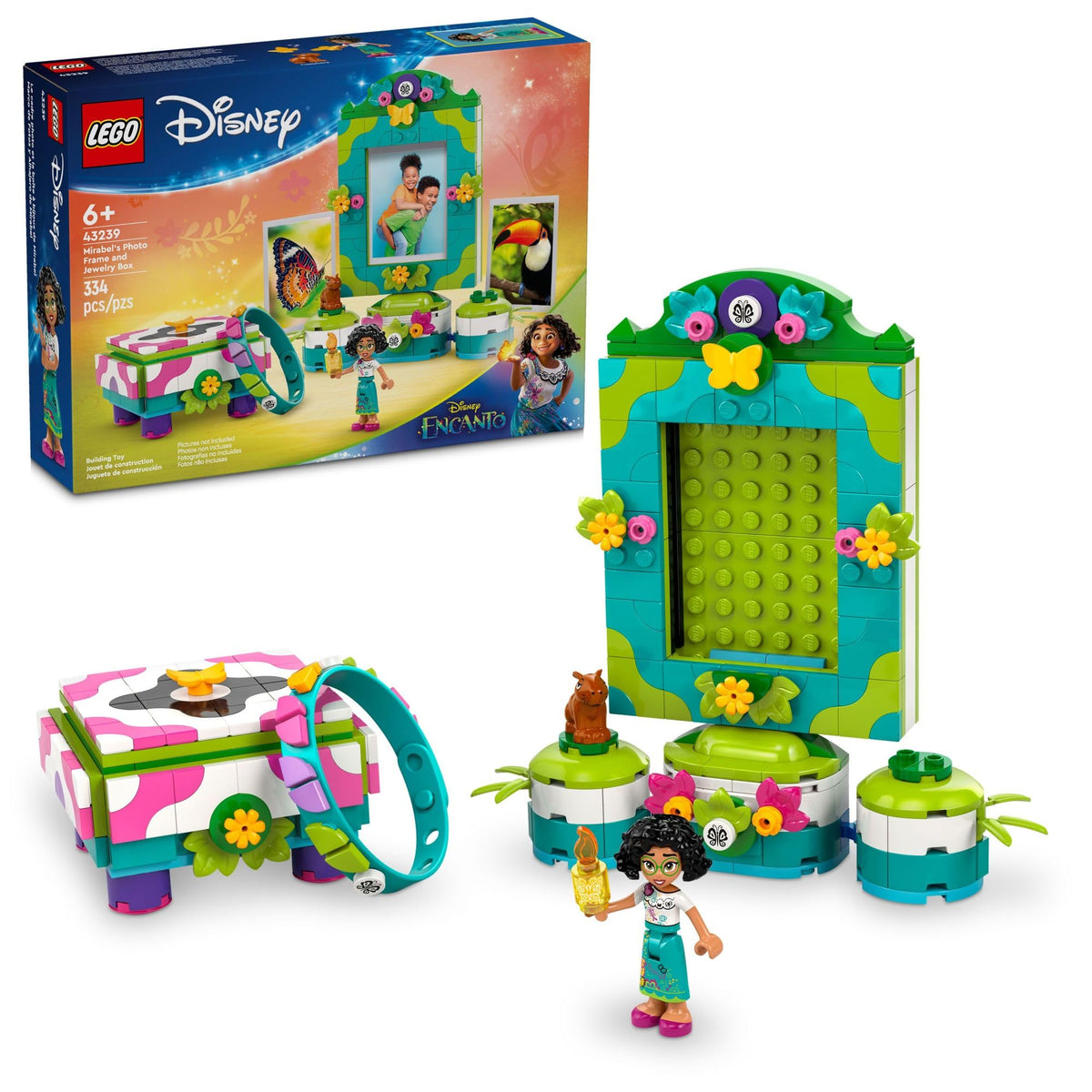 LEGO Disney Encanto Mirabel mini-doll with bracelet for imaginative play and display
