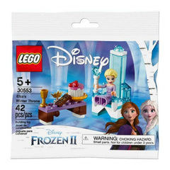 LEGO Disney Frozen 2 Elsa's Winter Throne 30553 front view for display and imaginative play.