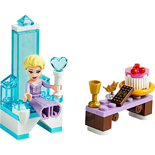 LEGO Disney Frozen 2 Elsa's Winter Throne 30553 side view highlighting portable display piece.