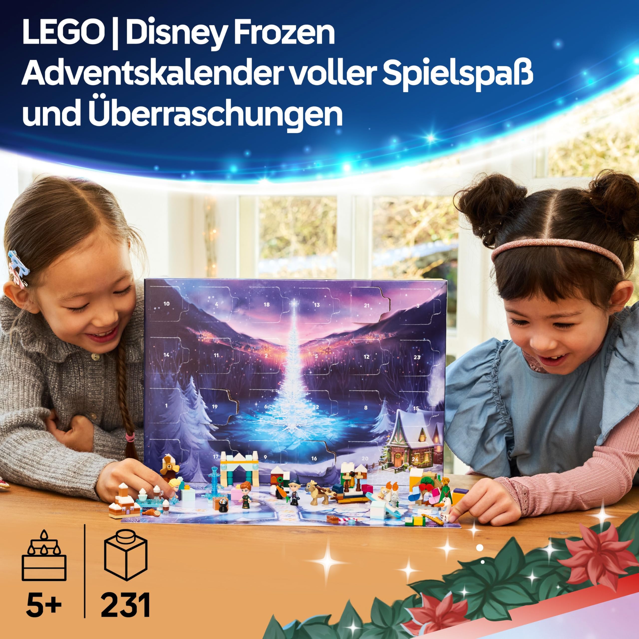 LEGO Disney Frozen Advent Calendar 2025 Anna mini-doll for holiday storytelling.