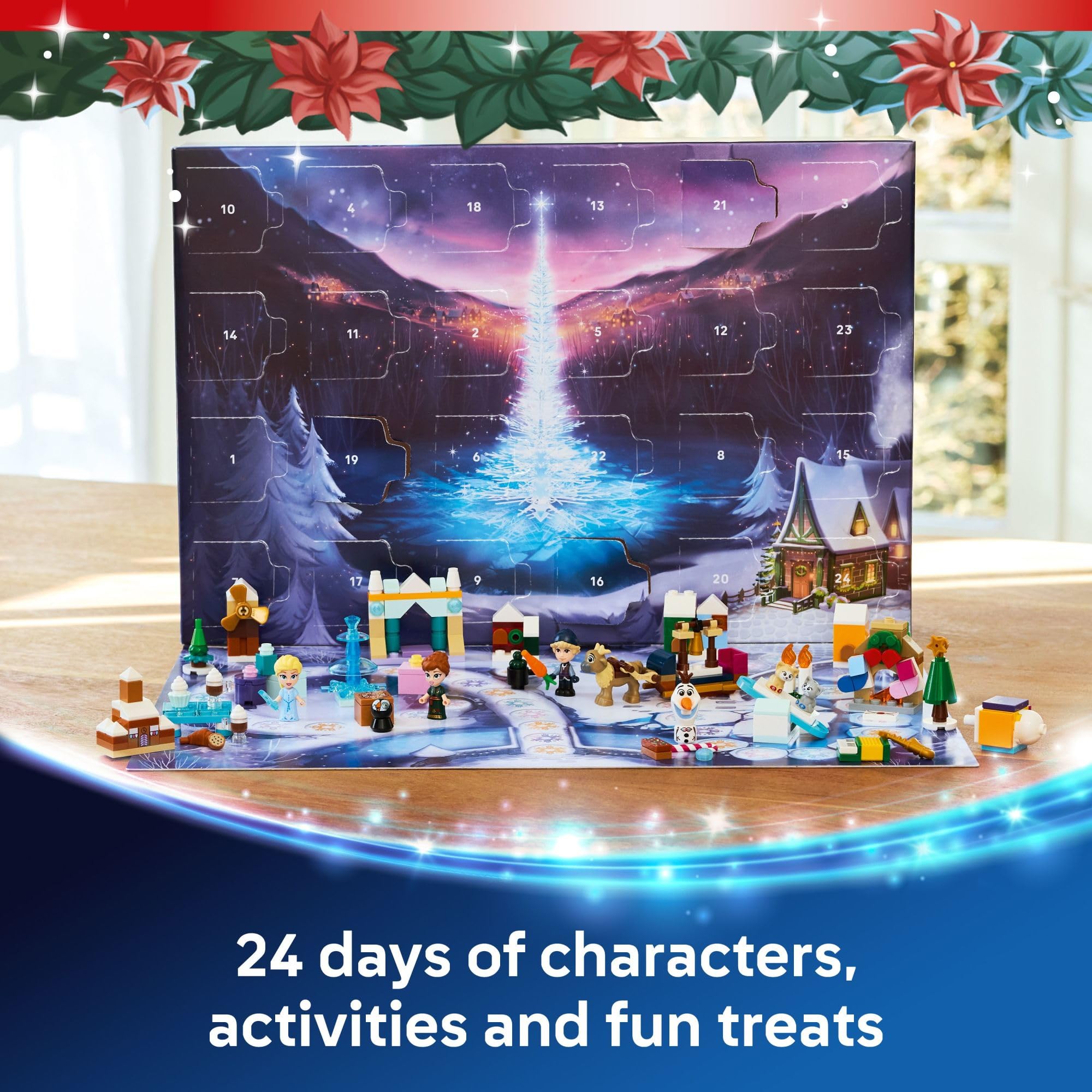 LEGO Disney Frozen Advent Calendar 2025 Olaf Sven figures for wintry adventures