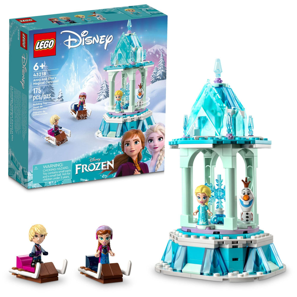 LEGO Disney Frozen carousel ice palace image for imaginative play and display