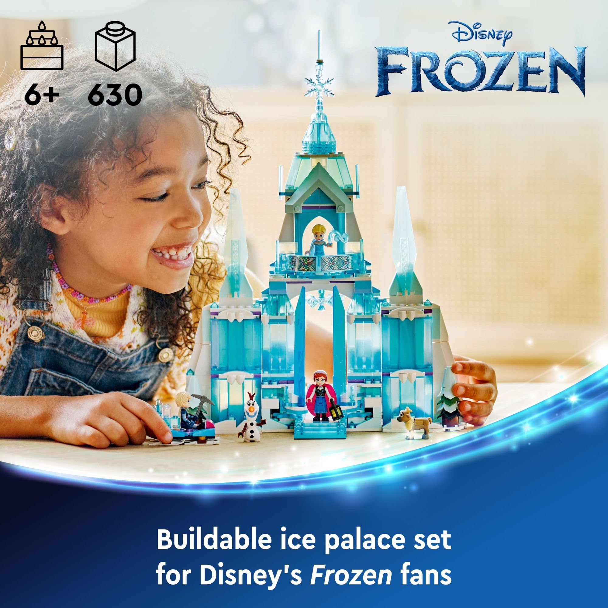 LEGO Disney Frozen figures of Elsa, Anna and Kristoff spark story-driven adventures.