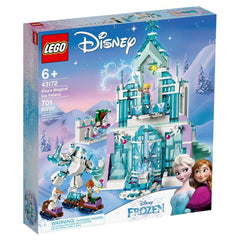 LEGO Disney Frozen Elsa's Ice Palace front view with sparkling details; inspires imaginative storytelling.