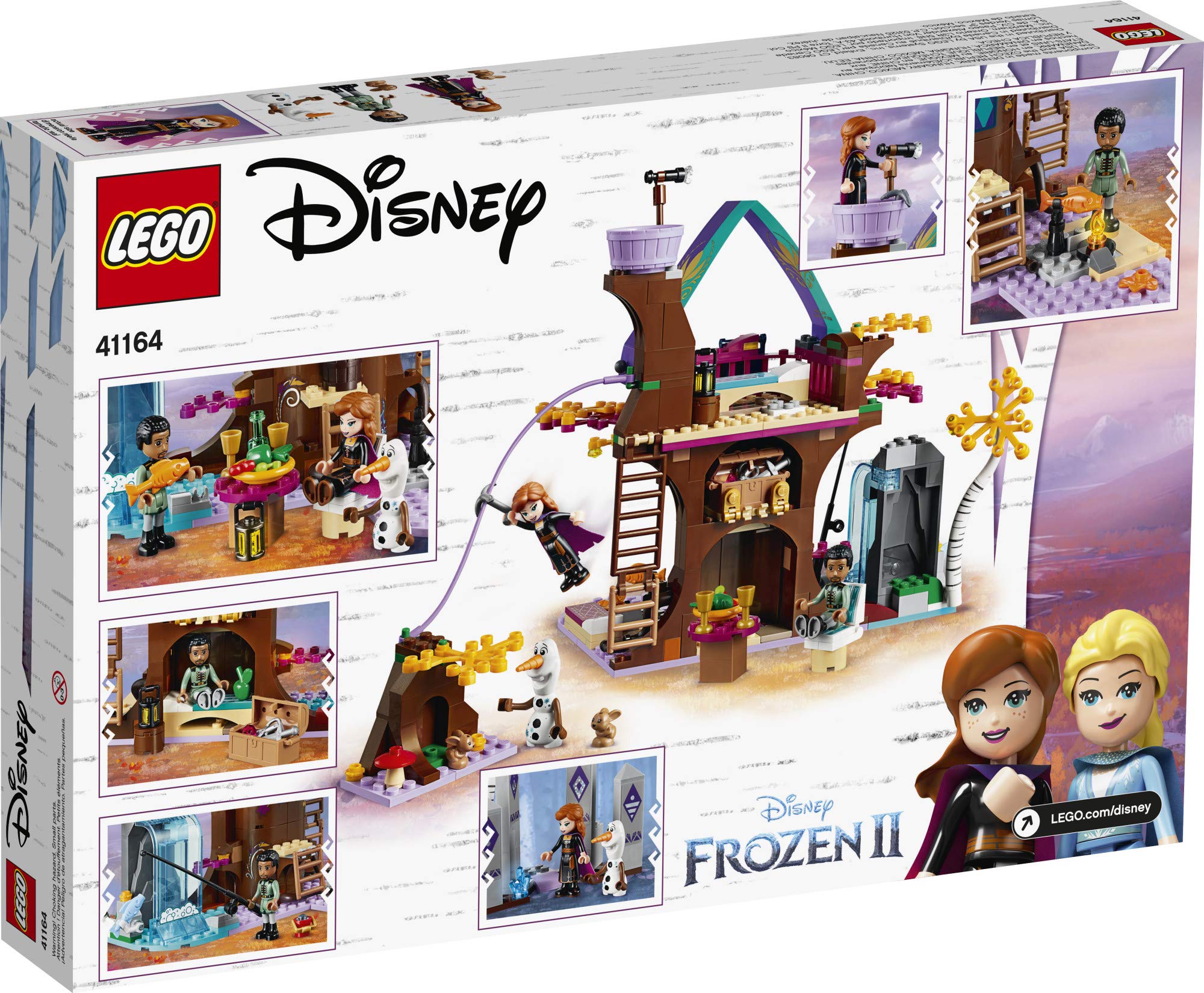 LEGO Disney Frozen II Enchanted Treehouse: Lookout ladder and zip line enhance action play.