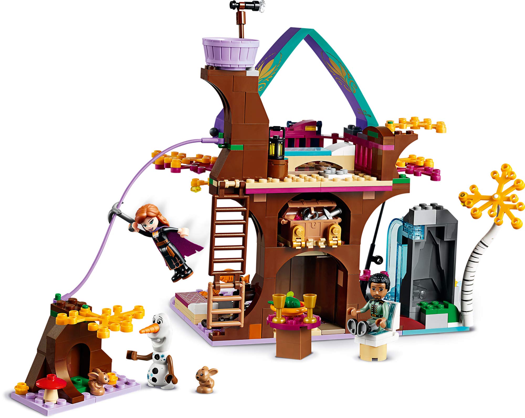 LEGO Disney Frozen II Enchanted Treehouse: Treehouse scale fits with other LEGO bricks.